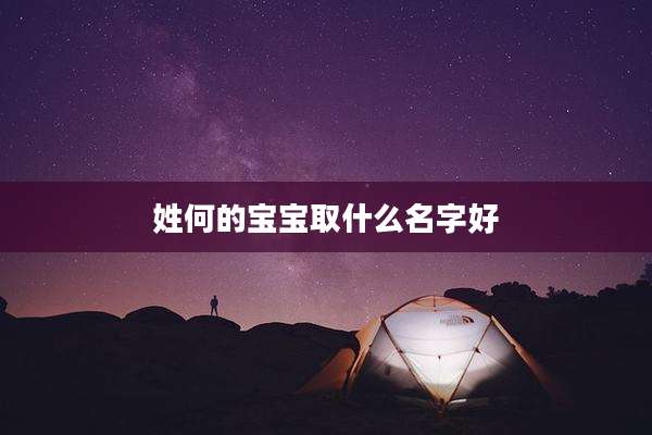 姓何的宝宝取什么名字好