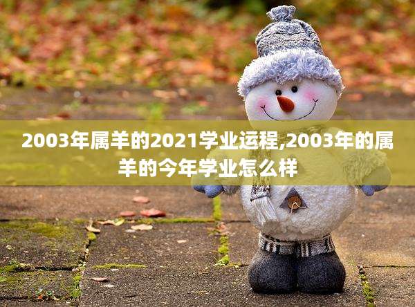 2003年属羊的2021学业运程,2003年的属羊的今年学业怎么样