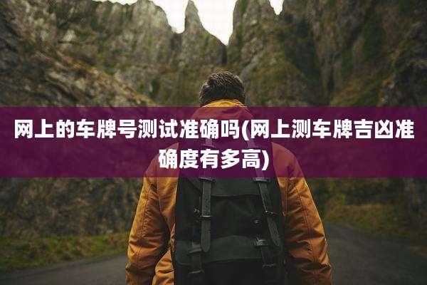 网上的车牌号测试准确吗(网上测车牌吉凶准确度有多高)