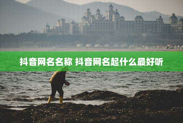 抖音网名名称 抖音网名起什么最好听