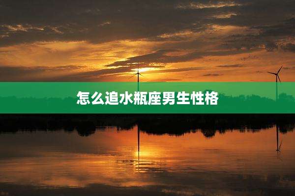 怎么追水瓶座男生性格