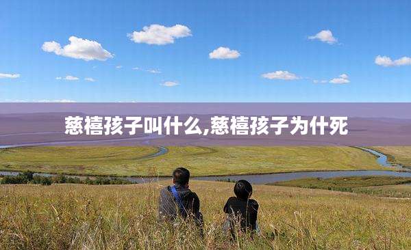 慈禧孩子叫什么,慈禧孩子为什死
