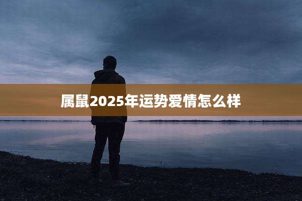 属鼠2025年运势爱情怎么样