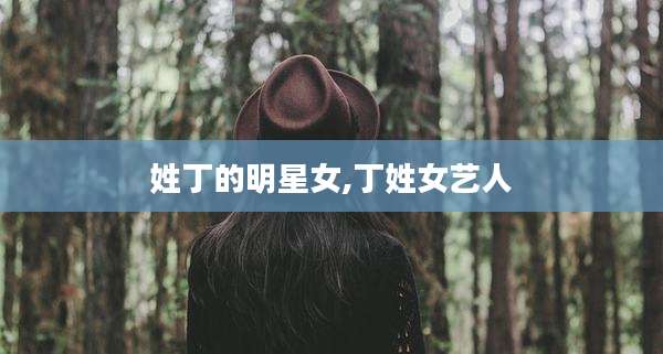 姓丁的明星女,丁姓女艺人