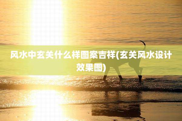风水中玄关什么样图案吉祥(玄关风水设计效果图)