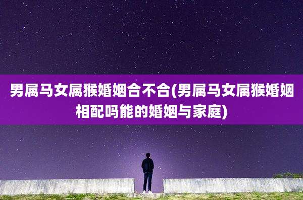 男属马女属猴婚姻合不合(男属马女属猴婚姻相配吗能的婚姻与家庭)