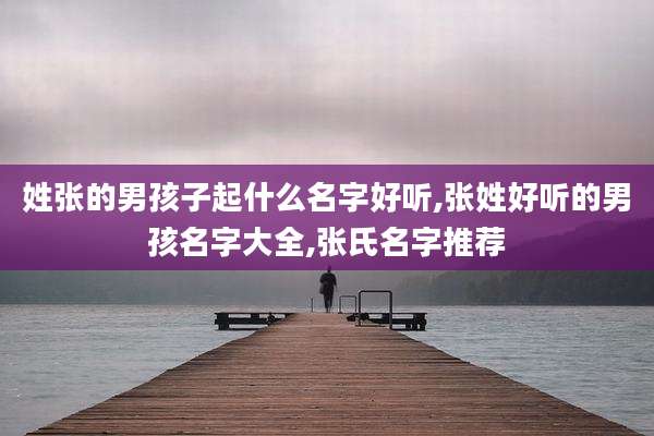 姓张的男孩子起什么名字好听,张姓好听的男孩名字大全,张氏名字推荐