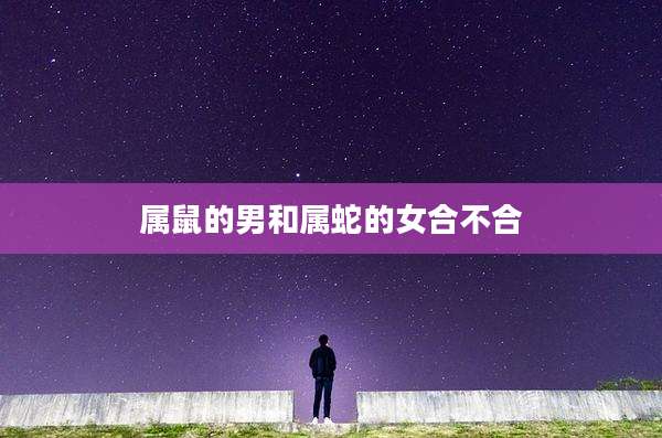 属鼠的男和属蛇的女合不合