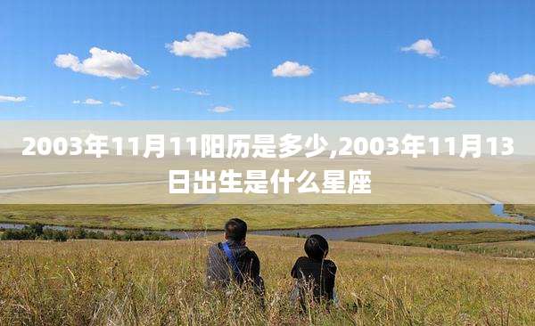 2003年11月11阳历是多少,2003年11月13日出生是什么星座