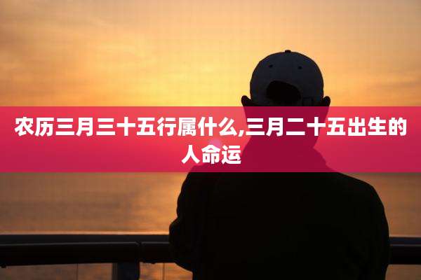 农历三月三十五行属什么,三月二十五出生的人命运