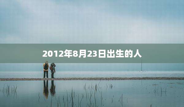 2012年8月23日出生的人