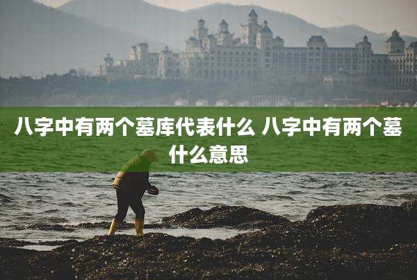 八字中有两个墓库代表什么 八字中有两个墓什么意思