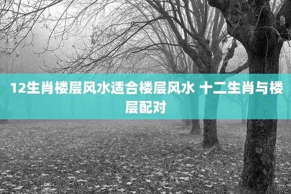 12生肖楼层风水适合楼层风水 十二生肖与楼层配对