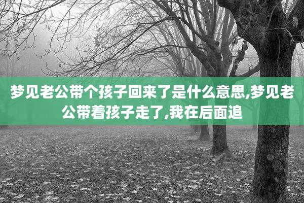 梦见老公带个孩子回来了是什么意思,梦见老公带着孩子走了,我在后面追