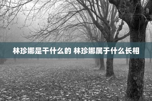 林珍娜是干什么的 林珍娜属于什么长相
