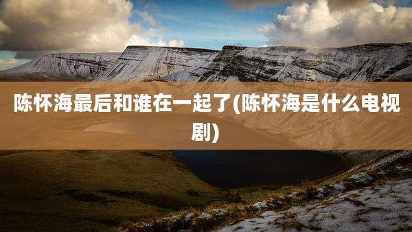 陈怀海最后和谁在一起了(陈怀海是什么电视剧)