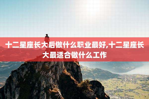 十二星座长大后做什么职业最好,十二星座长大最适合做什么工作