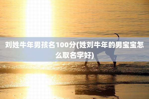 刘姓牛年男孩名100分(姓刘牛年的男宝宝怎么取名字好)