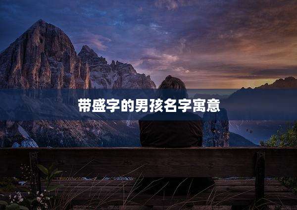 带盛字的男孩名字寓意