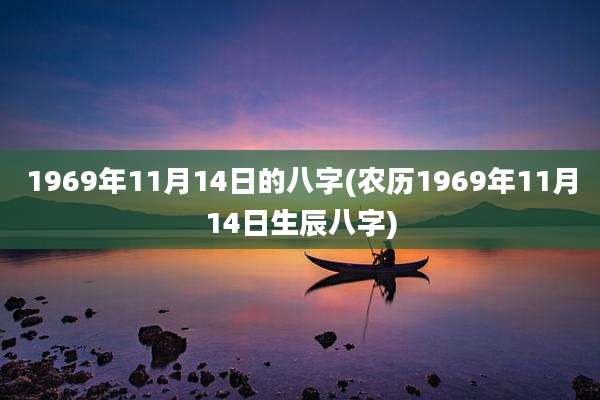 1969年11月14日的八字(农历1969年11月14日生辰八字)