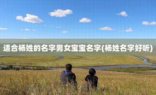 适合杨姓的名字男女宝宝名字(杨姓名字好听)