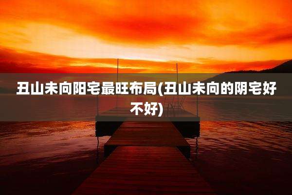 丑山未向阳宅最旺布局(丑山未向的阴宅好不好)