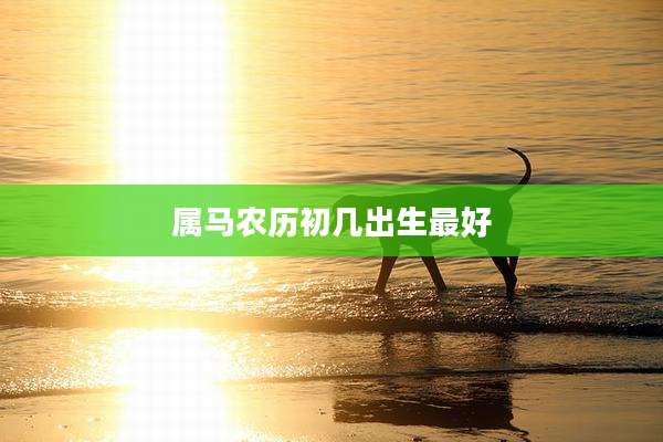 属马农历初几出生最好