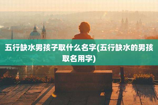 五行缺水男孩子取什么名字(五行缺水的男孩取名用字)