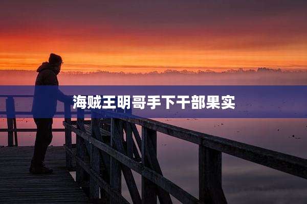 海贼王明哥手下干部果实