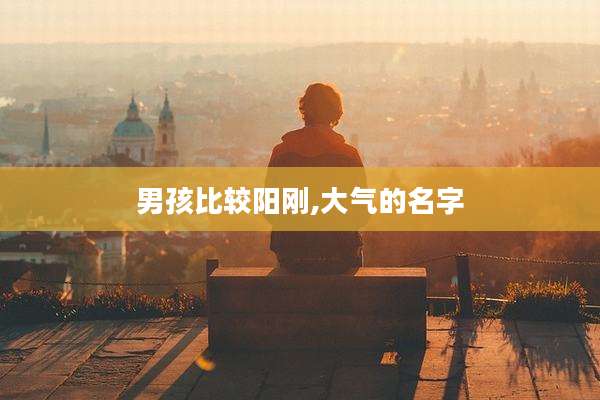 男孩比较阳刚,大气的名字