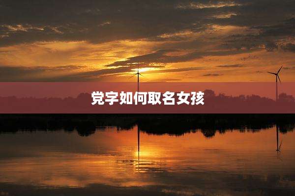 党字如何取名女孩
