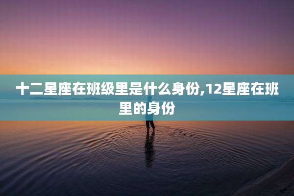 十二星座在班级里是什么身份,12星座在班里的身份