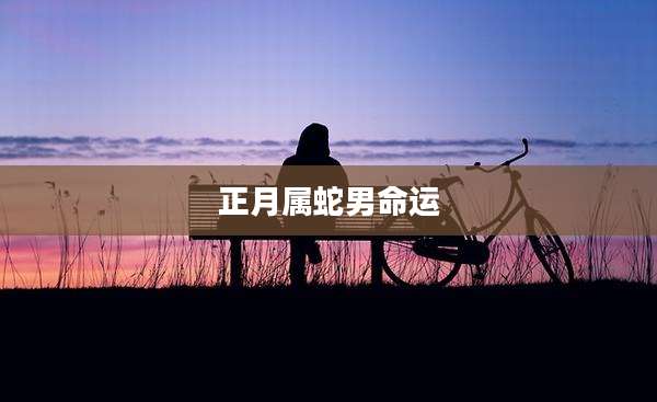 正月属蛇男命运