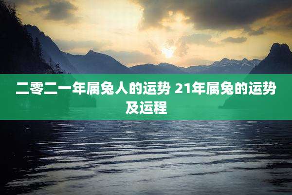 二零二一年属兔人的运势 21年属兔的运势及运程