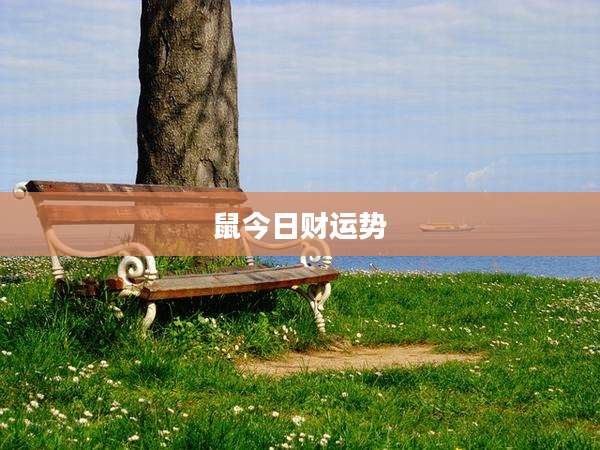 鼠今日财运势