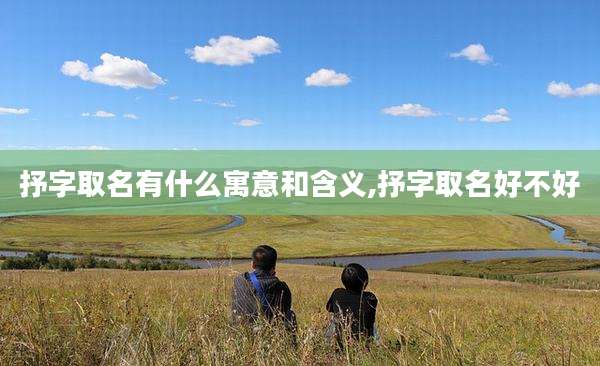 抒字取名有什么寓意和含义,抒字取名好不好