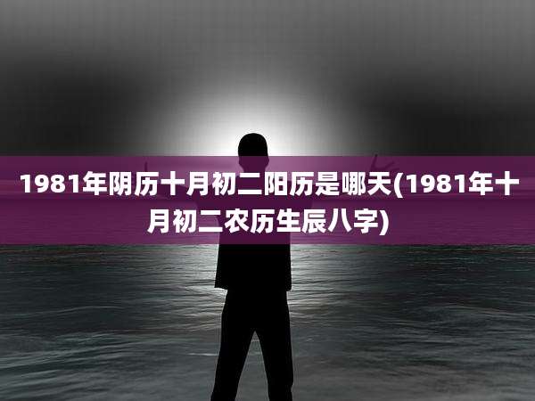 1981年阴历十月初二阳历是哪天(1981年十月初二农历生辰八字)