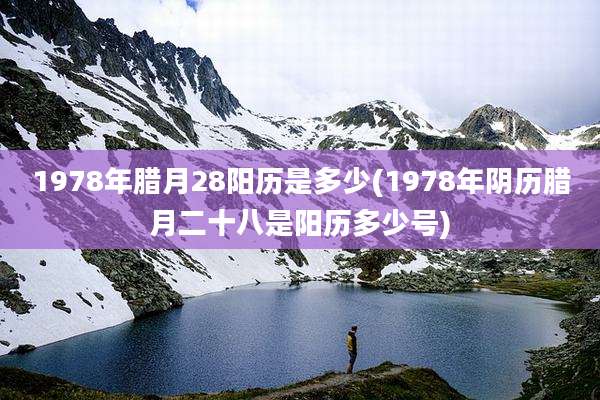 1978年腊月28阳历是多少(1978年阴历腊月二十八是阳历多少号)