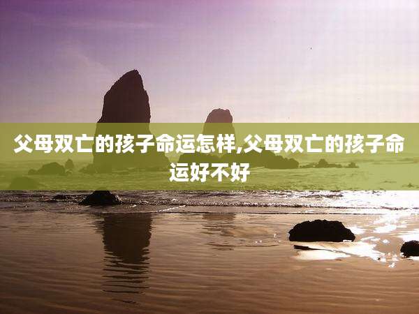 父母双亡的孩子命运怎样,父母双亡的孩子命运好不好
