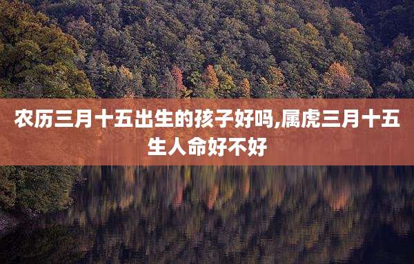 农历三月十五出生的孩子好吗,属虎三月十五生人命好不好