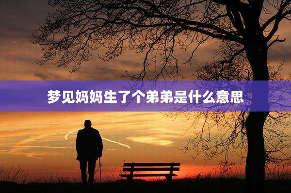 梦见妈妈生了个弟弟是什么意思