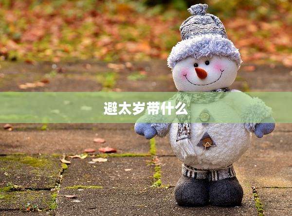 避太岁带什么