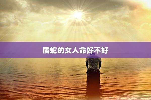 属蛇的女人命好不好