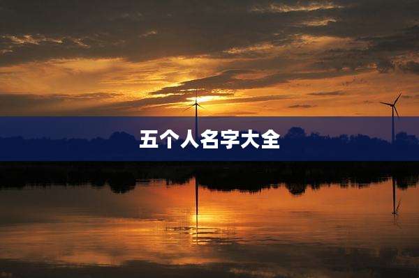 五个人名字大全