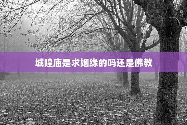 城隍庙是求姻缘的吗还是佛教