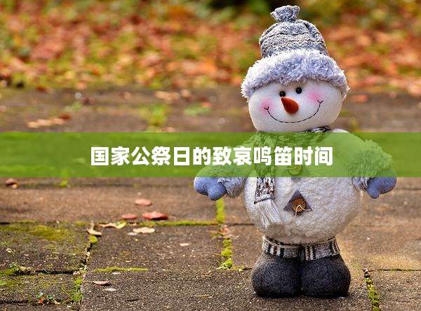 国家公祭日的致哀鸣笛时间