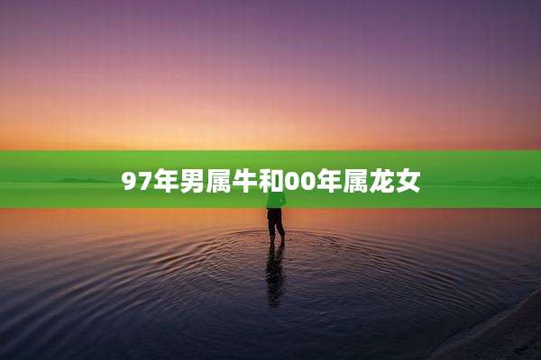 97年男属牛和00年属龙女
