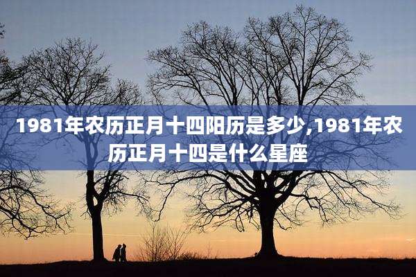 1981年农历正月十四阳历是多少,1981年农历正月十四是什么星座
