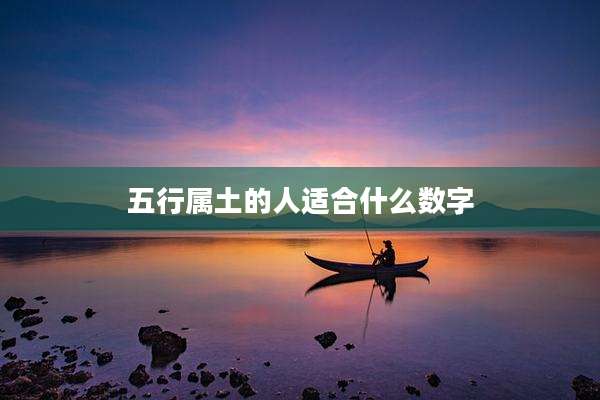 五行属土的人适合什么数字