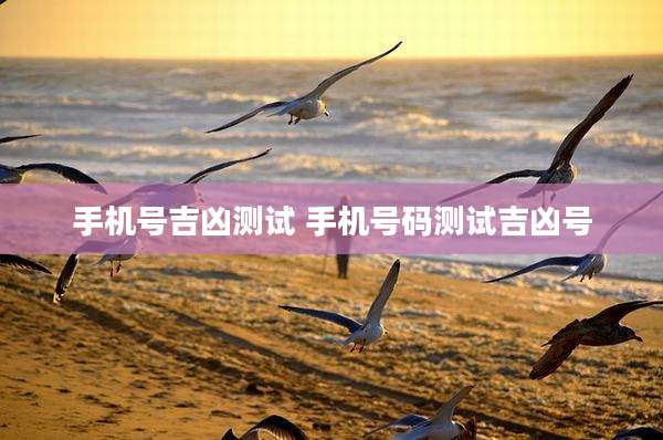 手机号吉凶测试 手机号码测试吉凶号